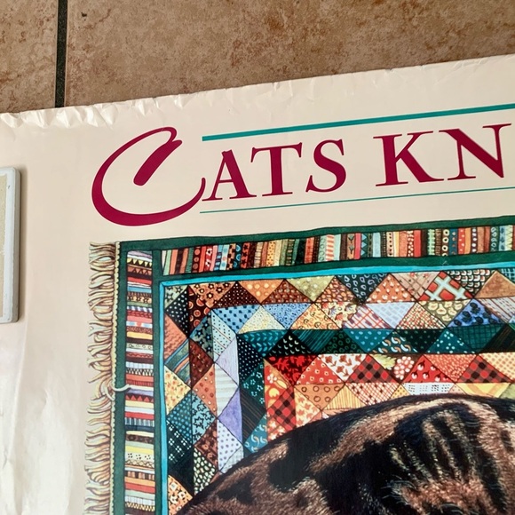 1992 Poster Print “Cats Know Best” By Lesley Anne Ivory - Picture 4 of 9